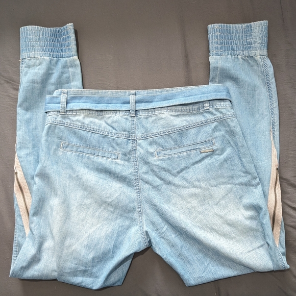 Vintage Cream Denim cuffed jeans - Picture 5 of 9